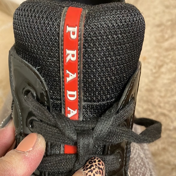 Authentic Prada Sneakers sz 38/8(38.5=8Womans)gently worn - Picture 4 of 8
